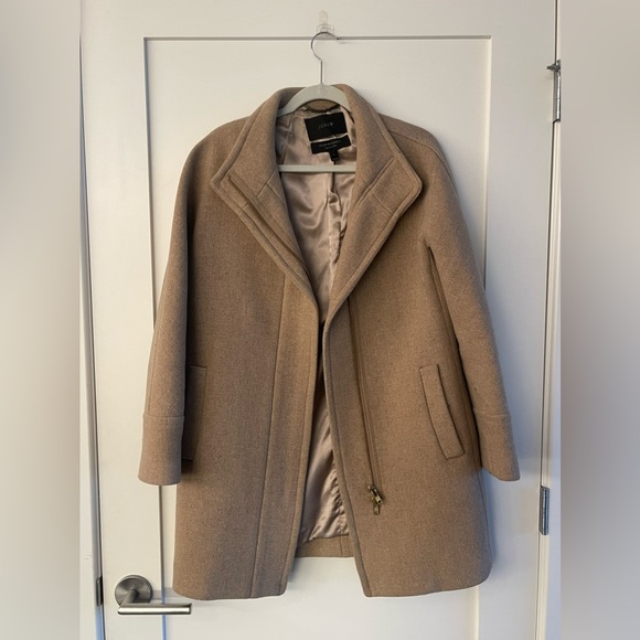 J. Crew Tan Pea Coat - Picture 2 of 5